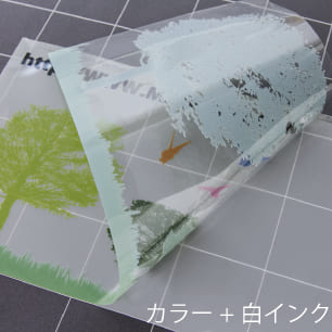 カラー＋白インク