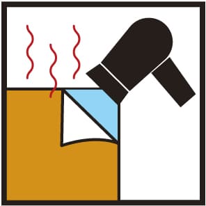 ドライヤー温め イラスト