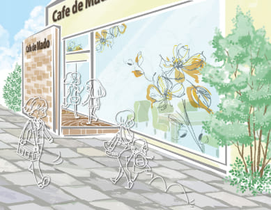 カフェ フィルム イラスト