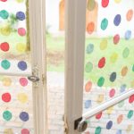 カラフルなドット柄　ガラスフィルム