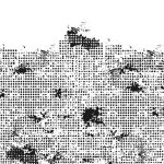 ガラス目隠し用シールのドット柄で格好良いデザイン