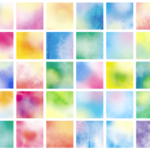 カラフル,水彩画風,タイル柄,幾何学柄,ガラス,シール,目隠し,日除け,ガラスフィルム,台風,養生テープ,防犯用