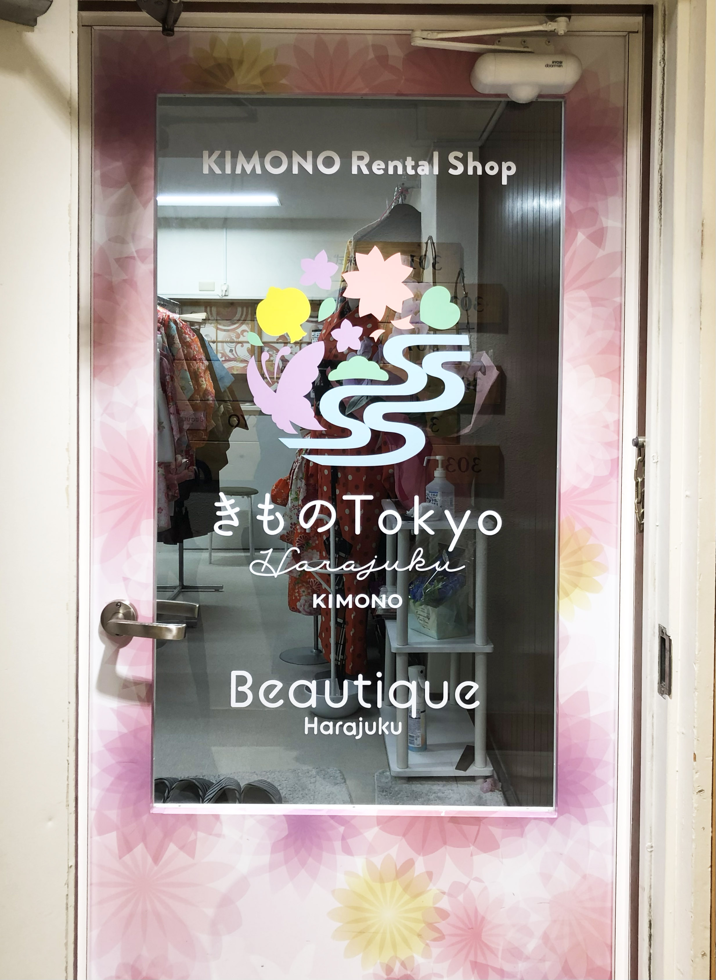 きものTokyoロゴ　ガラスフィルム