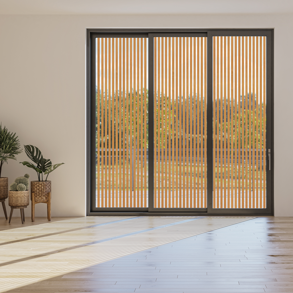 木の格子のフィルム