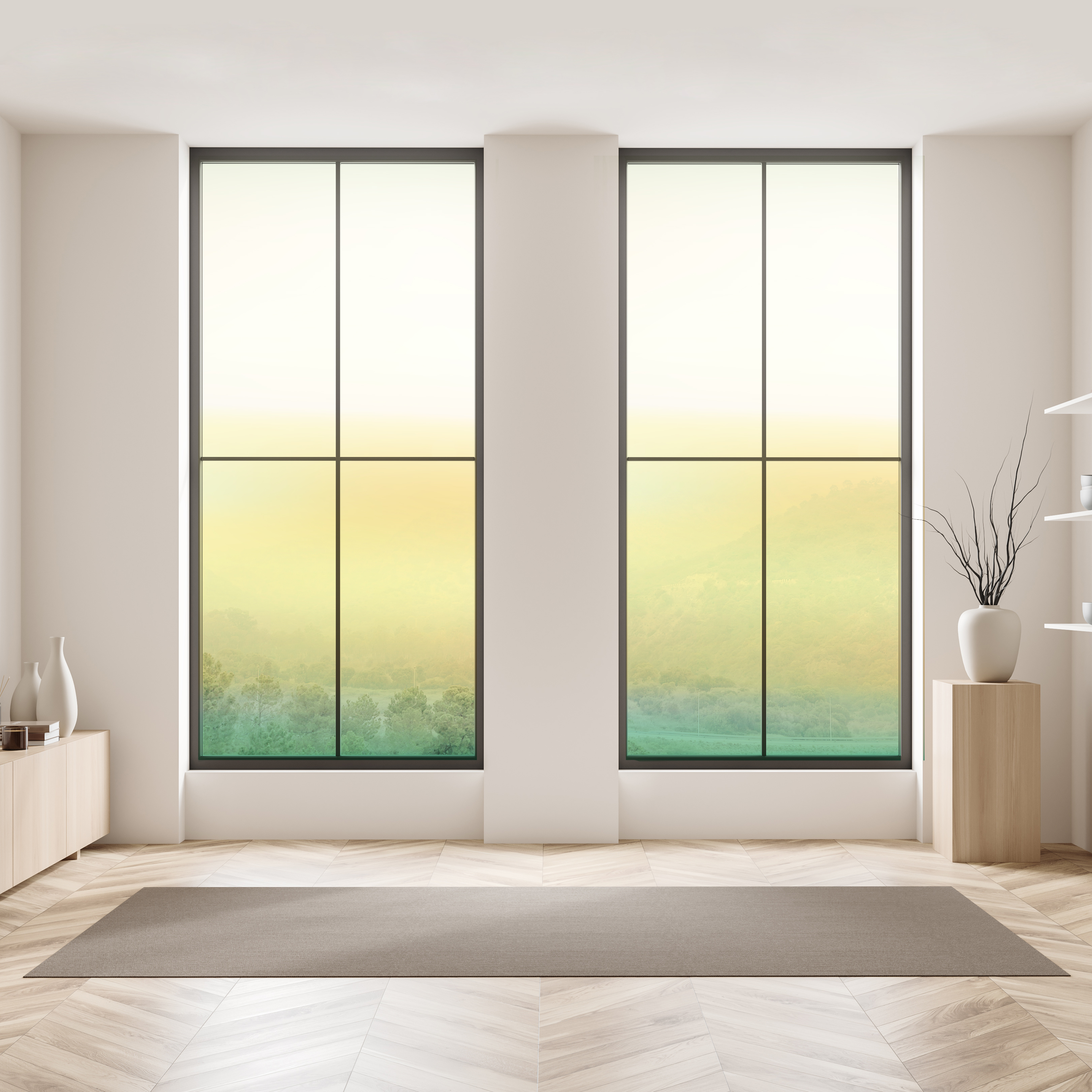 グラデーションのガラスフィルム