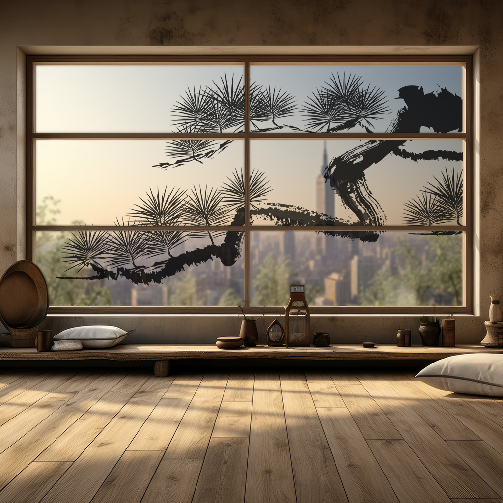 松のガラスフィルム