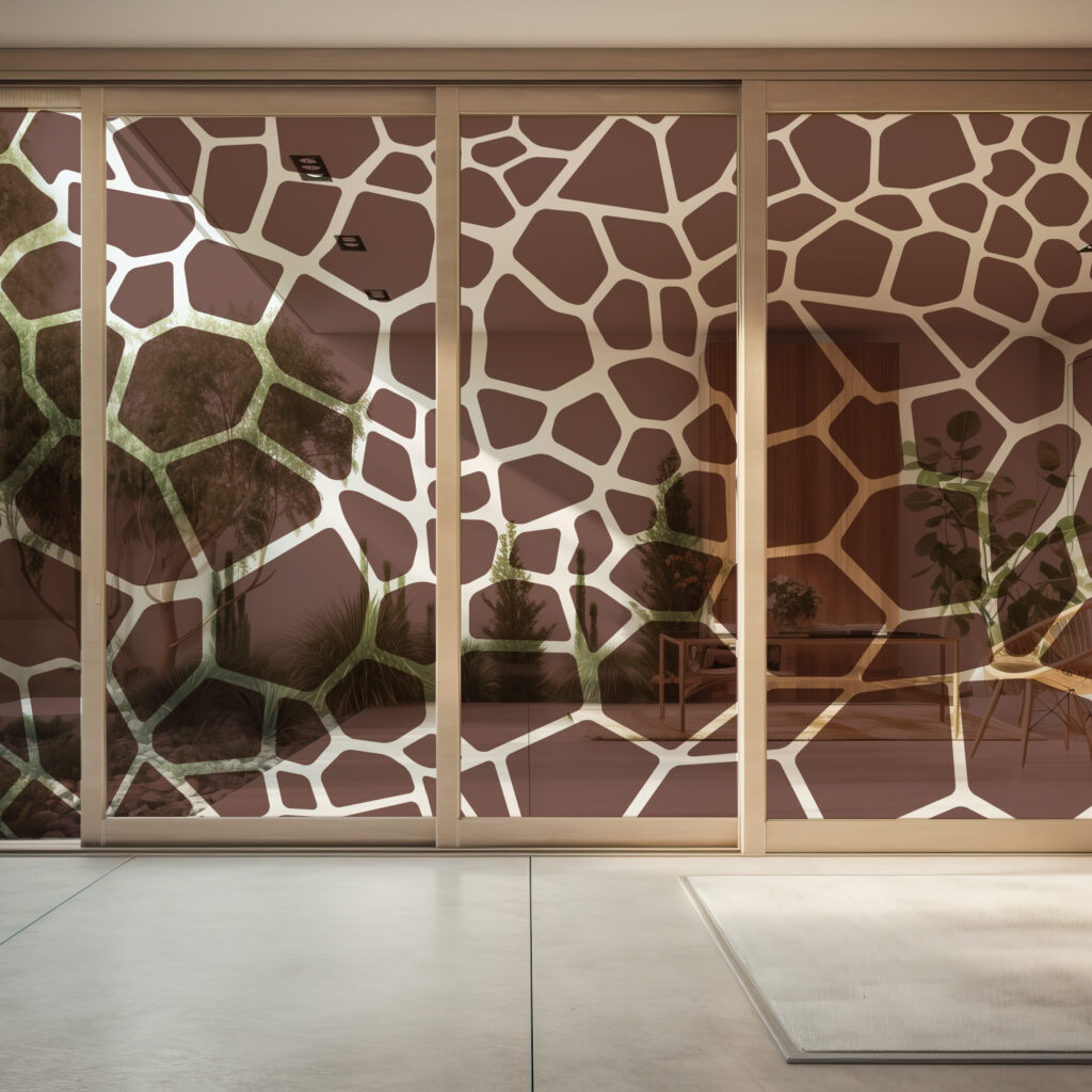 キリン柄のガラスフィルム