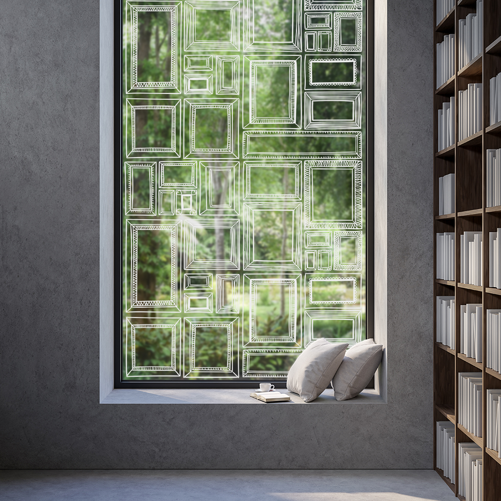 額縁のガラスフィルム