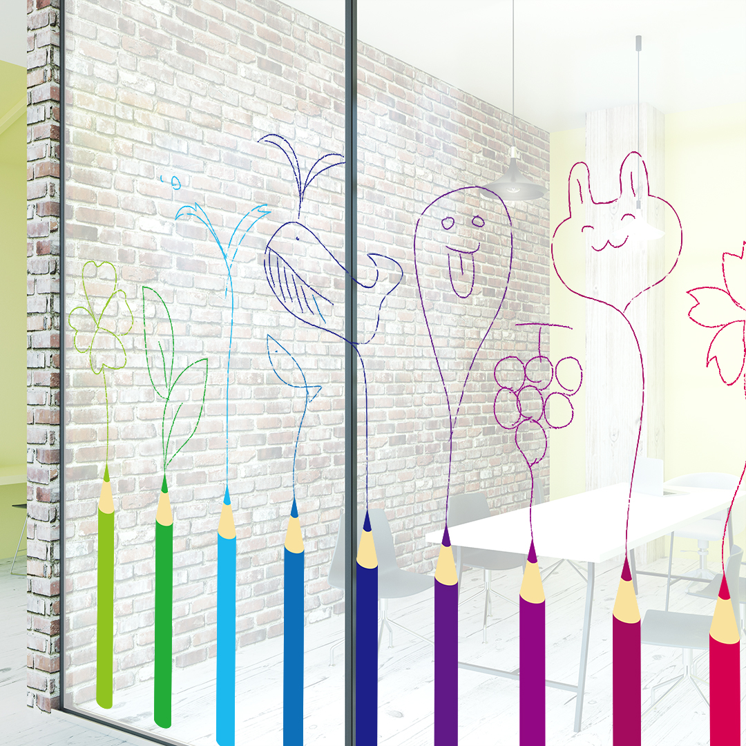 色鉛筆のガラスフィルム