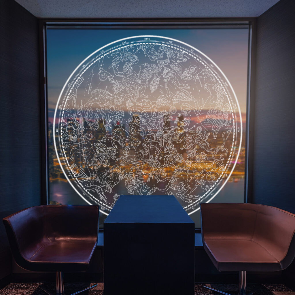 星座のガラスフィルム