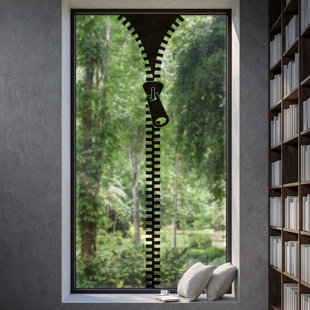 ジッパーのガラスフィルム