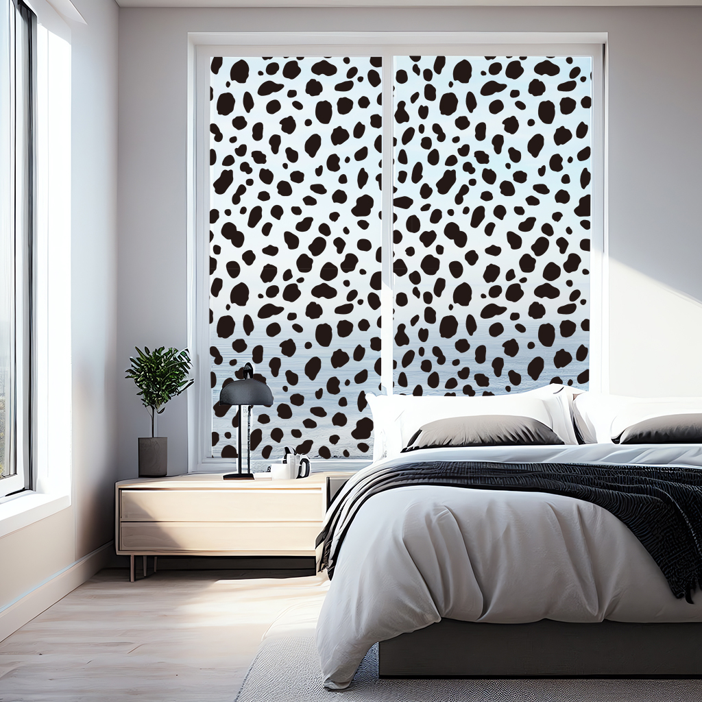 ダルメシアン柄のガラスフィルム