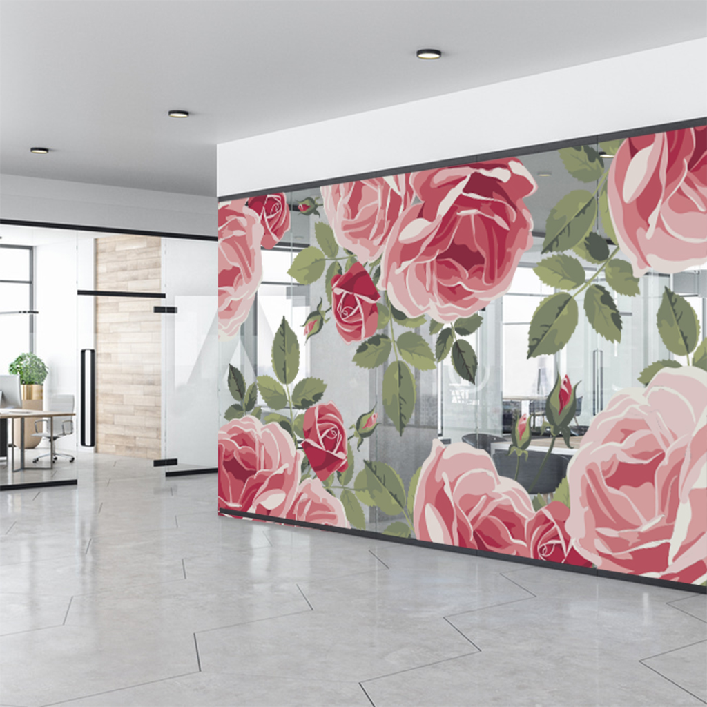 バラのガラスフィルム