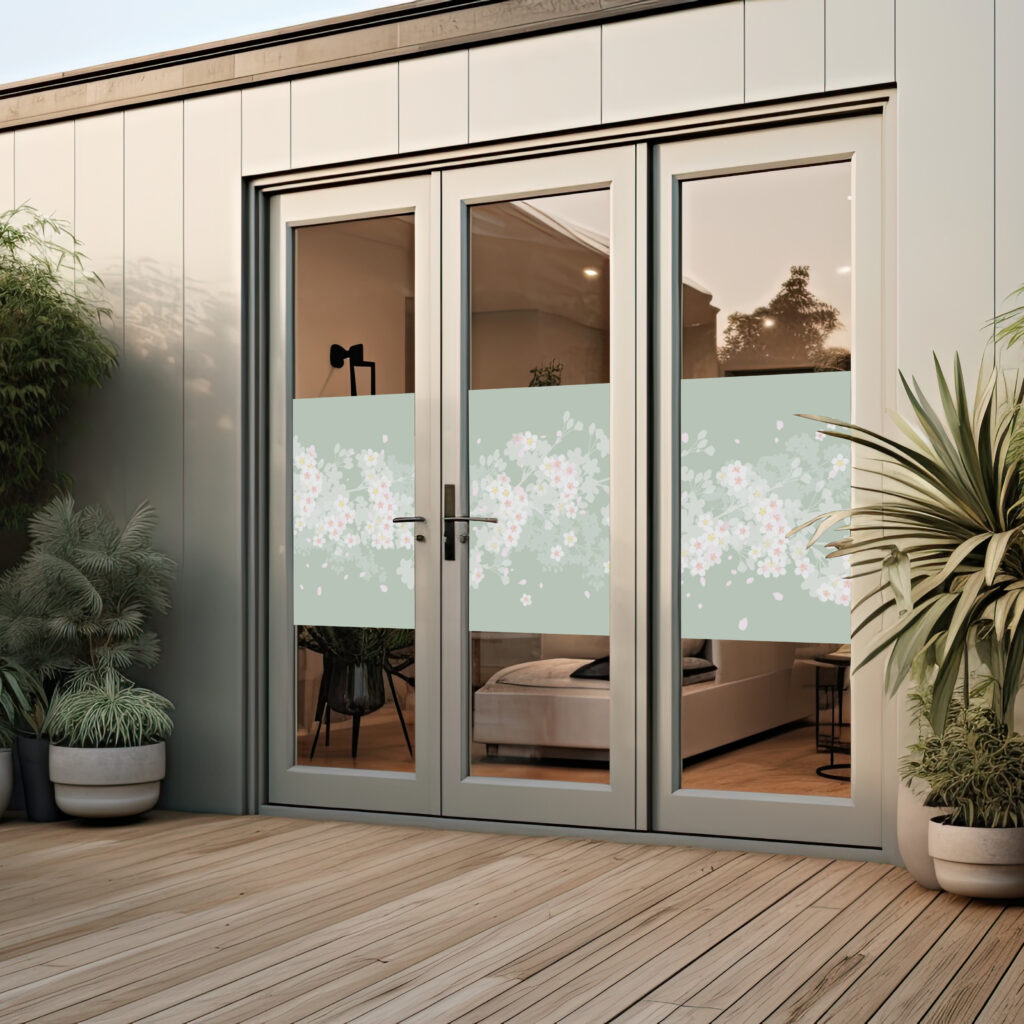 桜のガラスフィルム