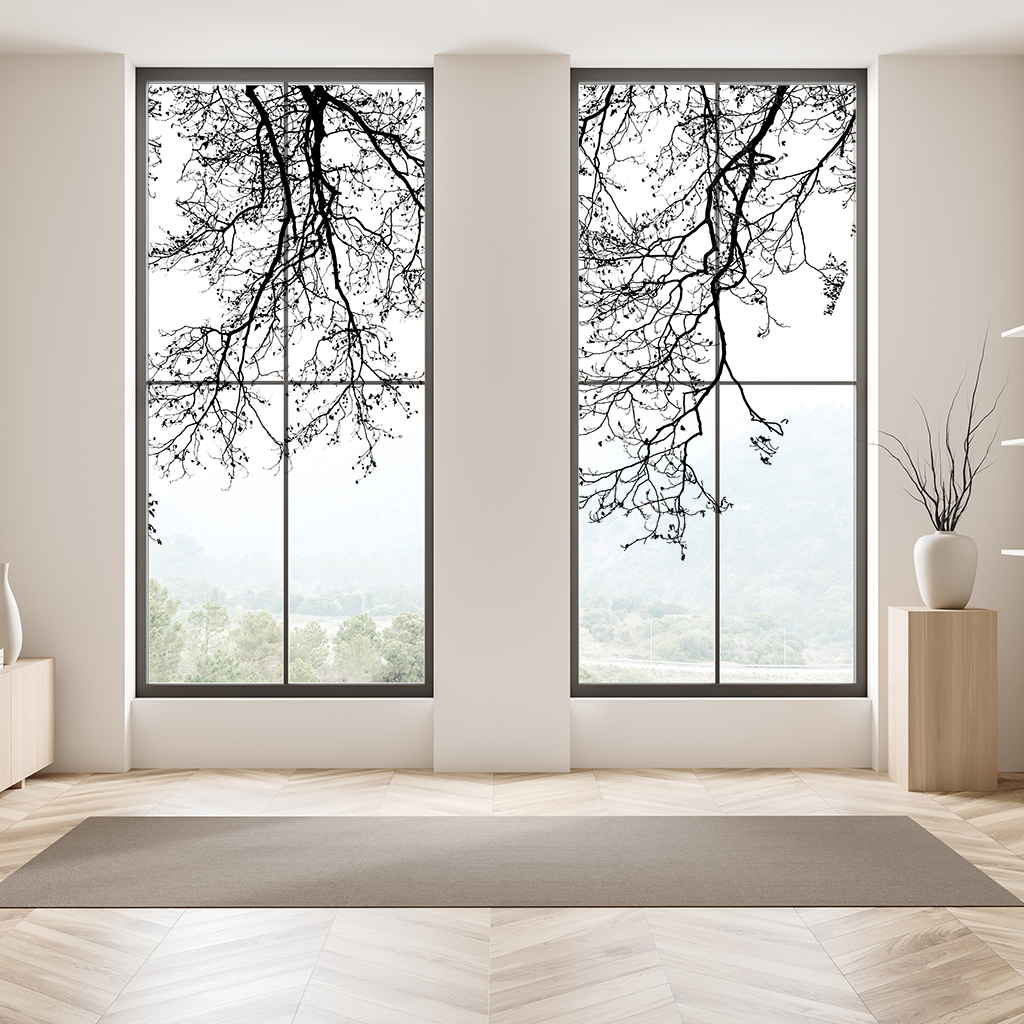 クールな枝のガラスフィルム