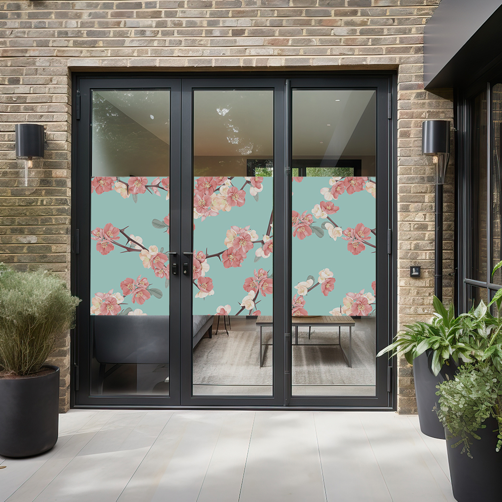 花のガラスフィルム