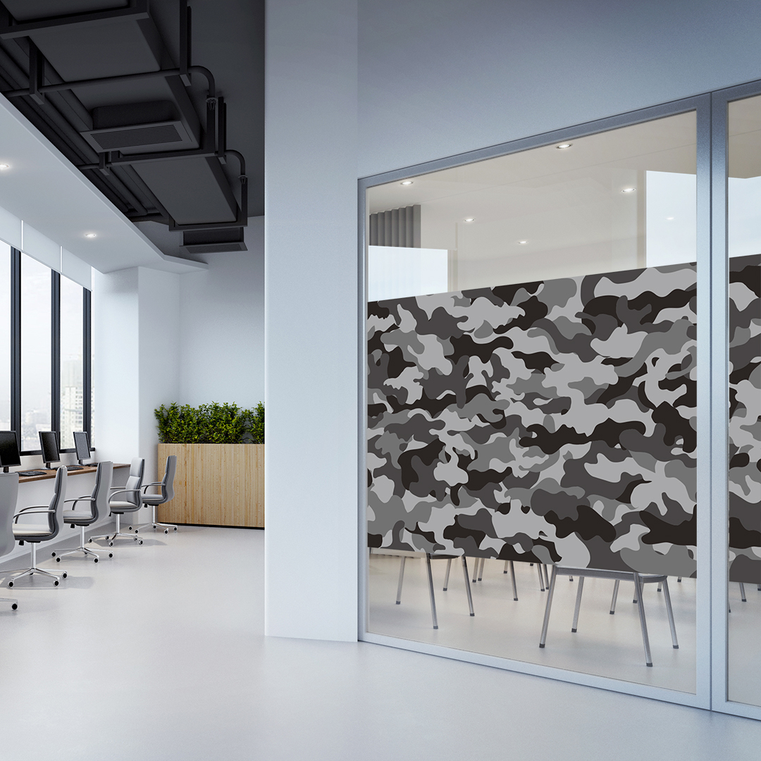 迷彩柄のガラスフィルム