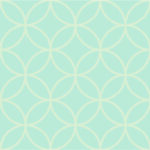 水色の七宝柄のデザインクロス