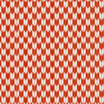 朱色の矢絣柄のデザインクロス