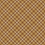 黄色と茶色と白のタータンチェックのデザイン