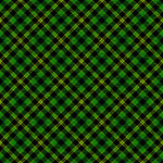 緑と黒と黄色のタータンチェックのデザイン