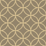 茶色の七宝柄のデザインクロス