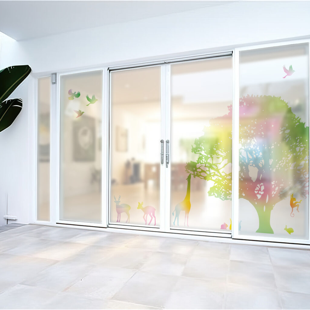 レインボーの動物のガラスフィルム