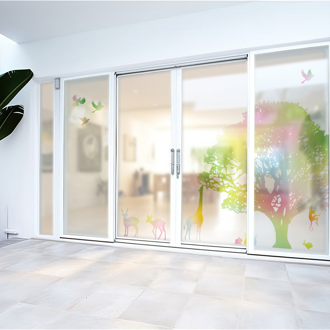 レインボーの動物のガラスフィルム