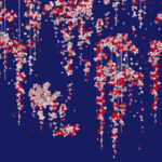 舞い散る桜のガラスフィルム