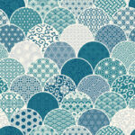 波のような和モダンのガラスフィルム