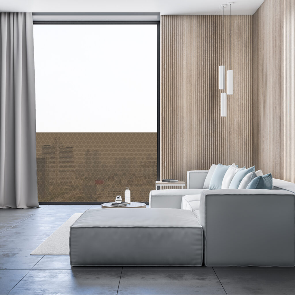 和紋様のデザインガラスフィルム