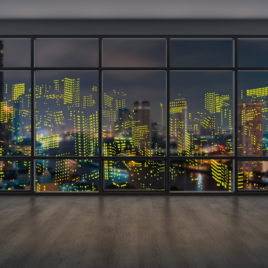 街並みのガラスフィルム