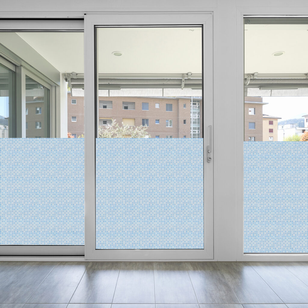 モザイクタイルのガラスフィルム