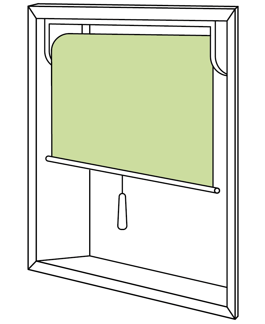 ロールスクリーン天井付け