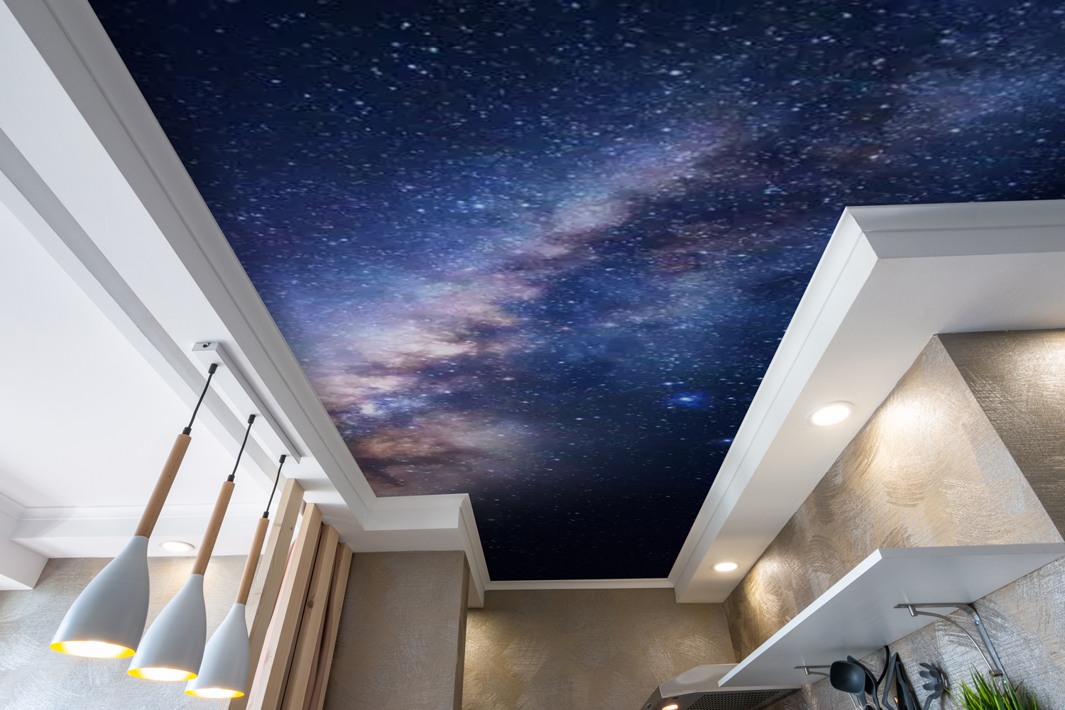 宇宙柄天井シート