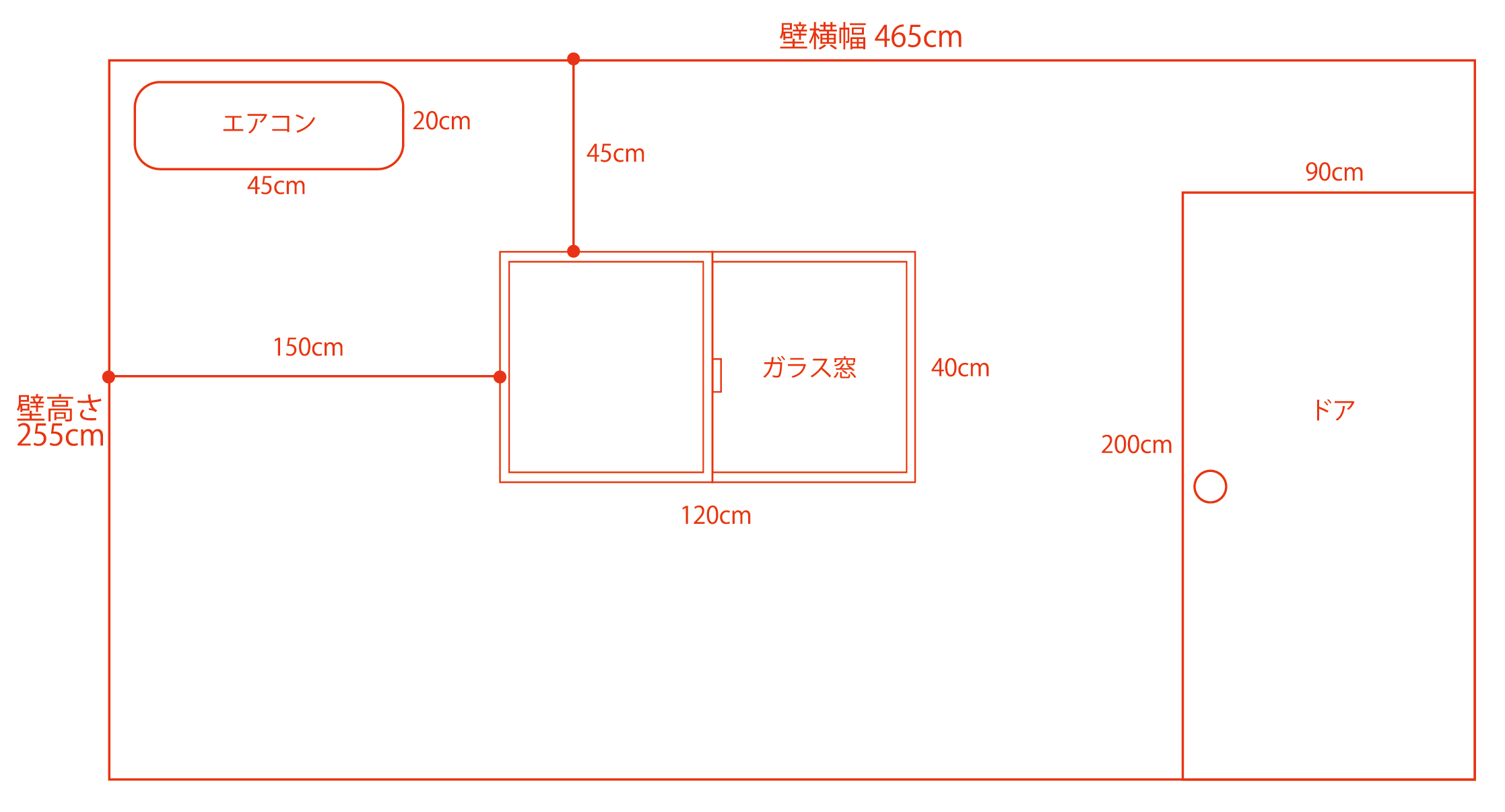 施工箇所寸法・見取り図例