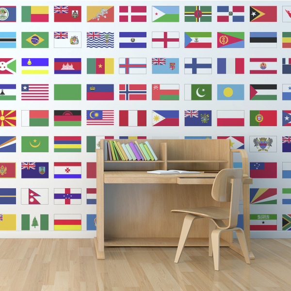 国旗　デザイン　壁紙　子供部屋