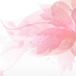ピンクの花のイラスト壁紙