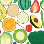 野菜のイラストの壁紙