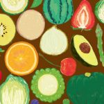野菜のイラストの壁紙