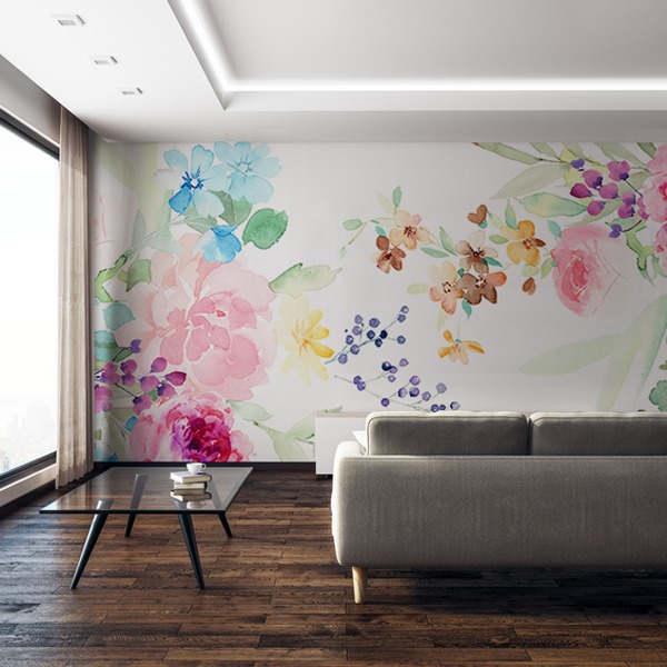 水彩の花の壁紙