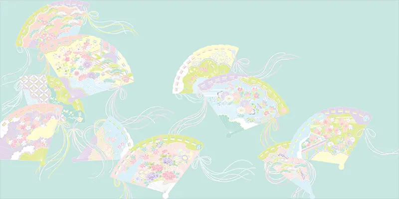 桧扇づくし＿淡緑