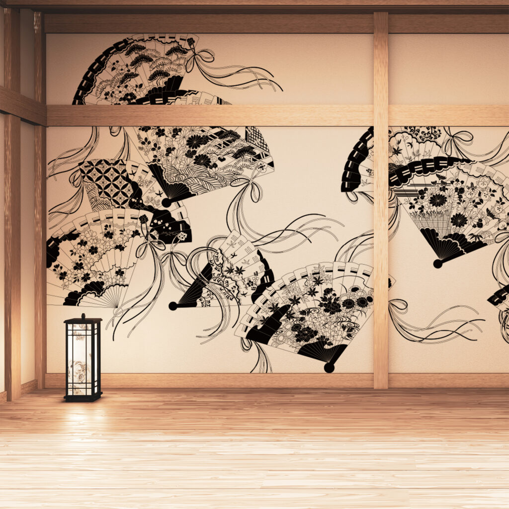 京友禅の壁紙