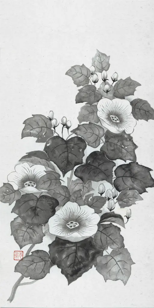 酔芙蓉　白