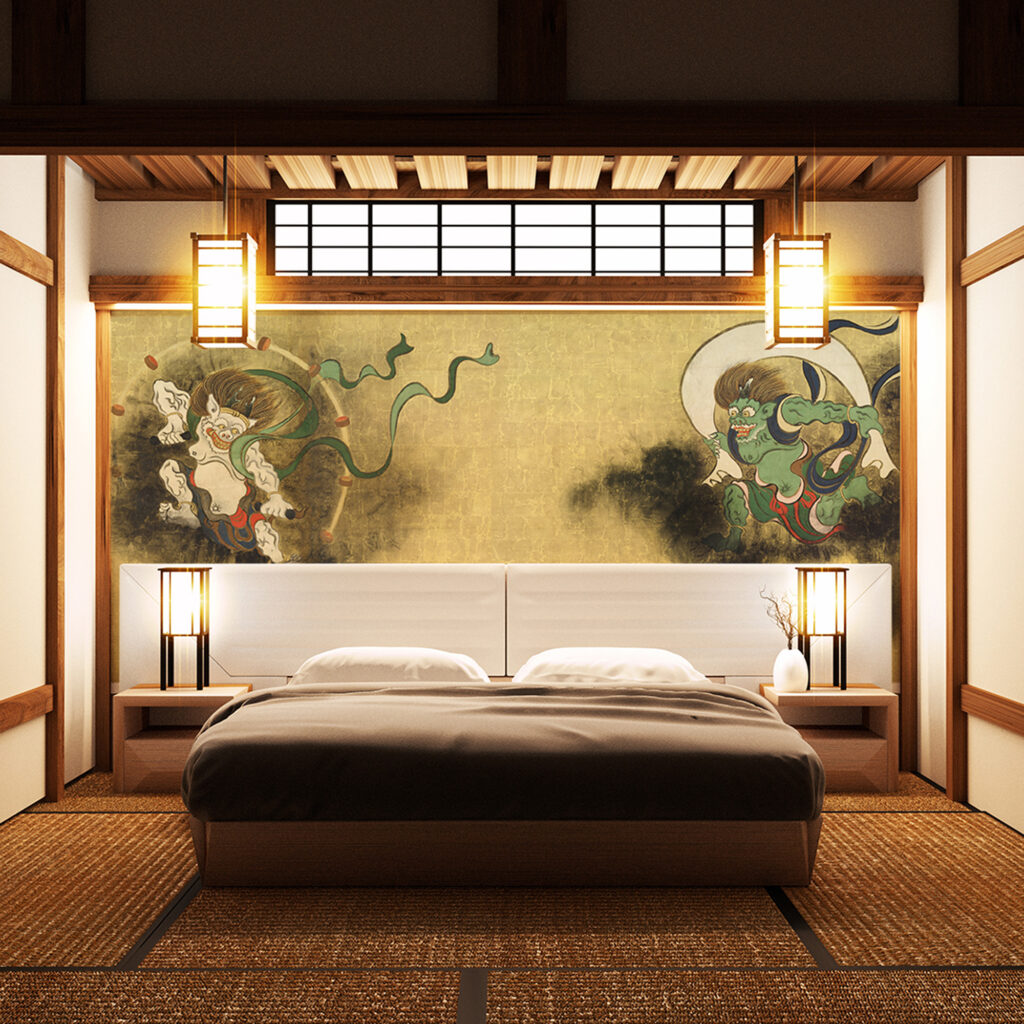 風神雷神図屏風/尾形光琳