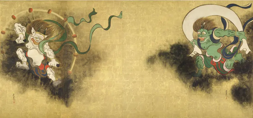 風神雷神図屏風