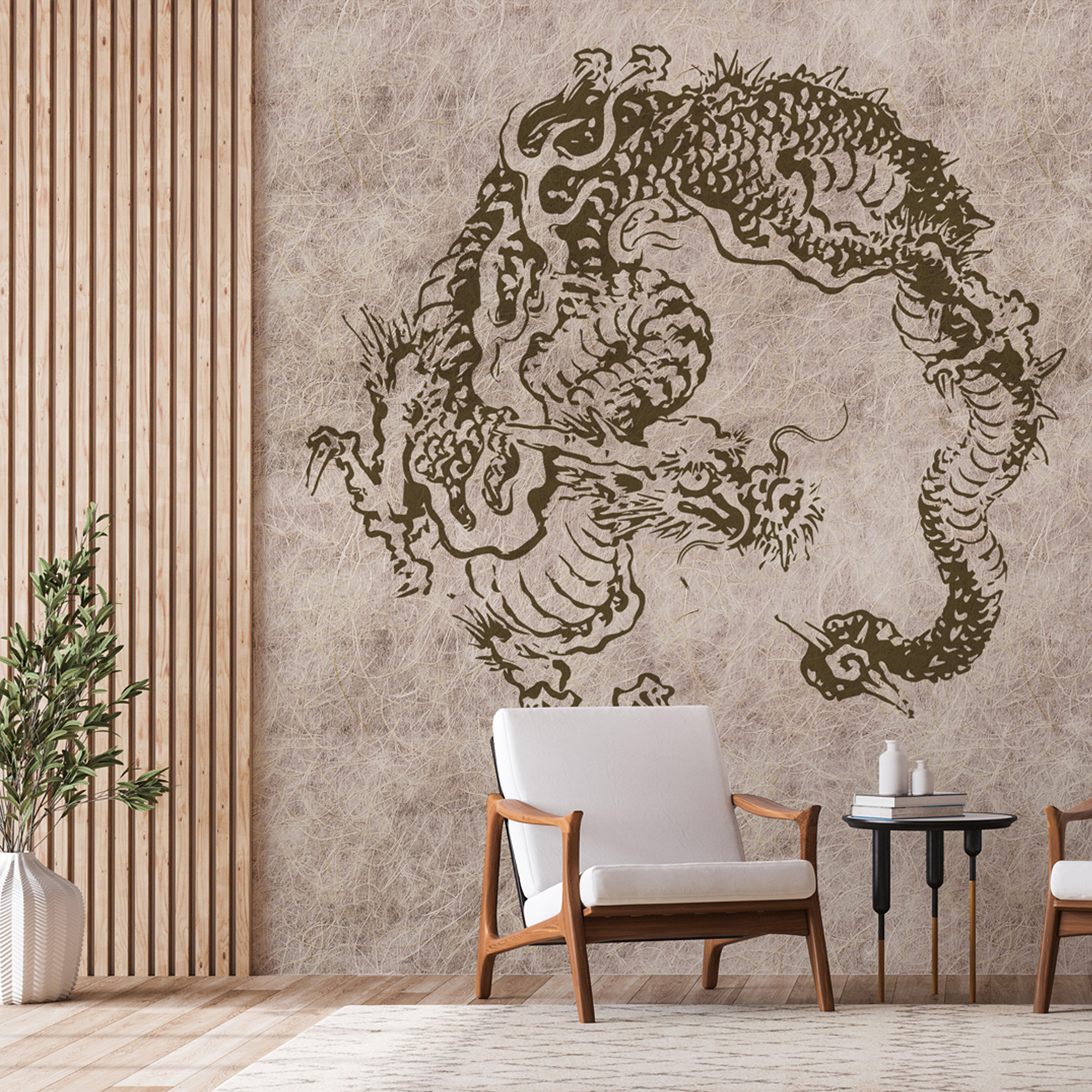 KJ-0099 Dragon in th wall A