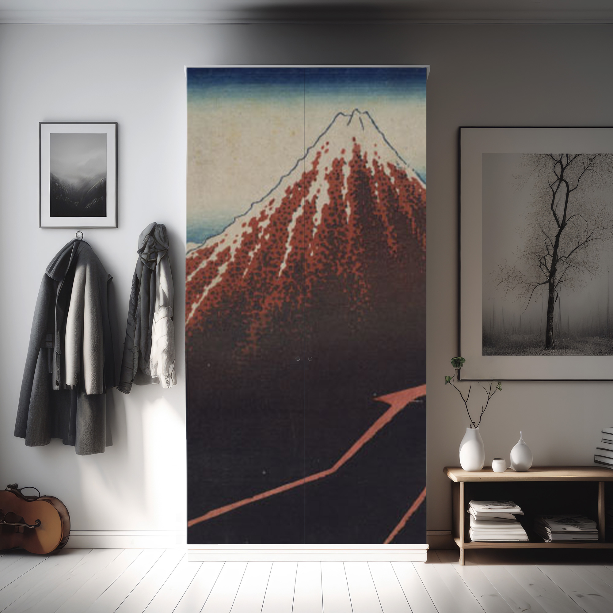 KJ-0139 冨嶽三十六景＿山下白雨/葛飾北斎
