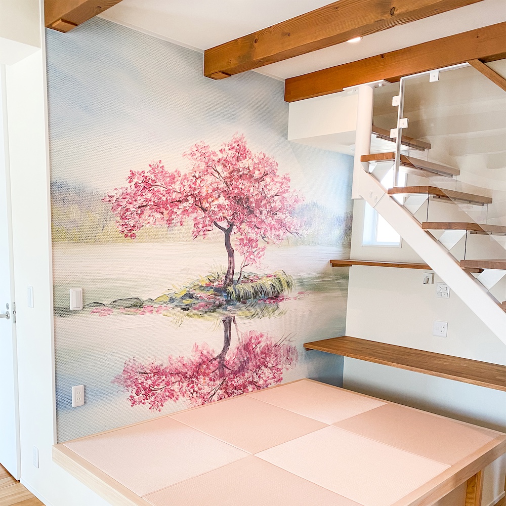 水面の桜