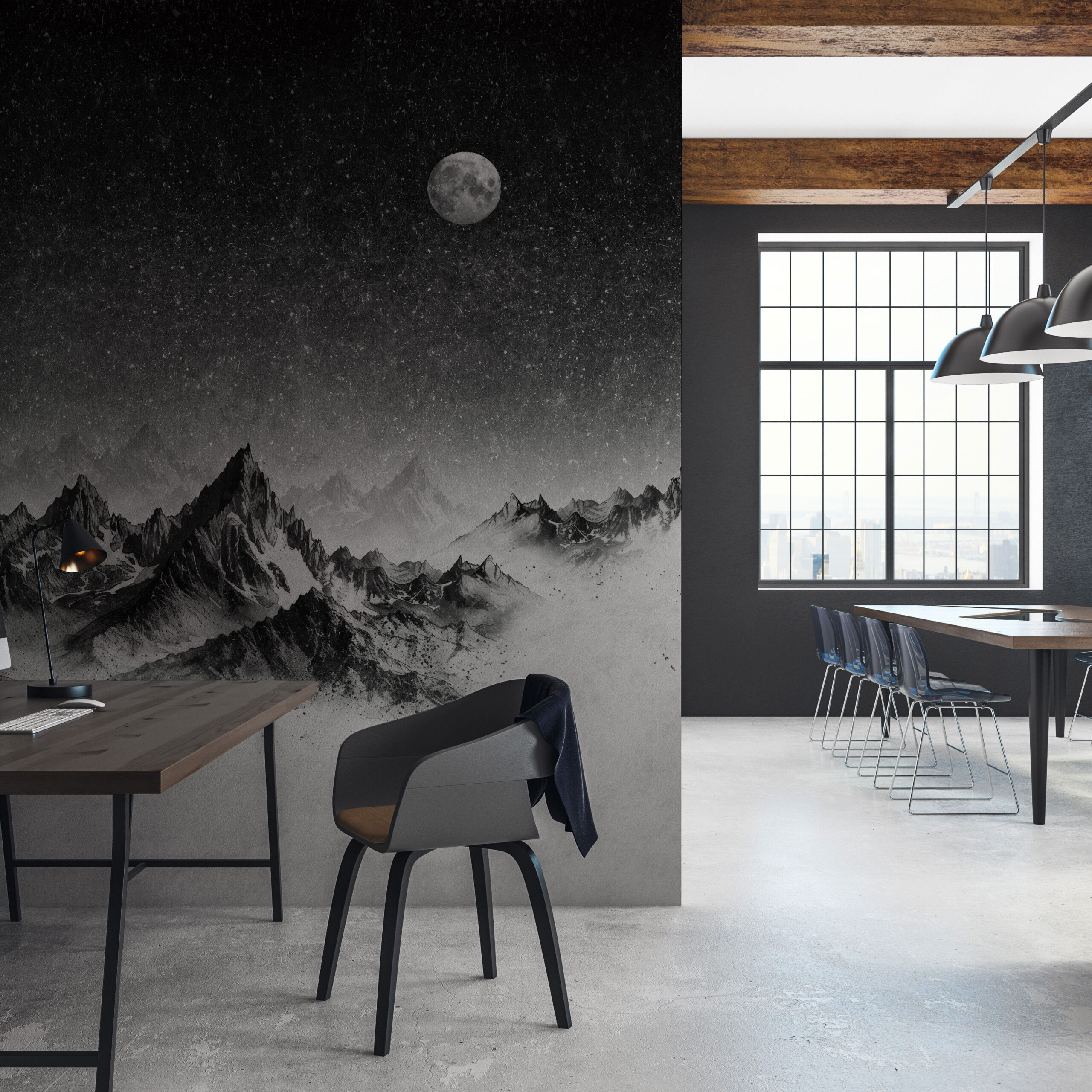 KJ-0198　山脈の夜